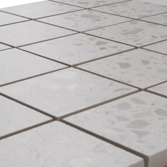 TERRAZZO WHITE MOSAIKK 6X6