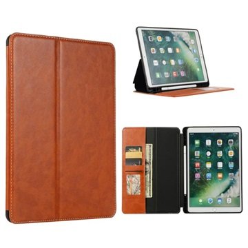 iPad 10.2 2019/2020/2021 Folio-etui med Kortholdere Brun