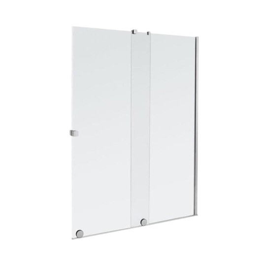 Alterna Pureday Walk-in Dusj med Klart Glass - B110-180cm Krom / 160-180cm Høyre Hengslet