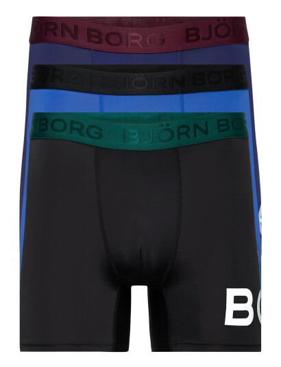 Björn Borg Performance Boxer 3P Patterned Björn Borg MULTIPACK 3 S