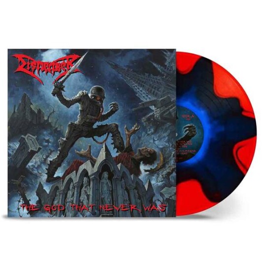 Dismember - The God That Never Was - Limited Blue In Red Split Edition (Vinyl)