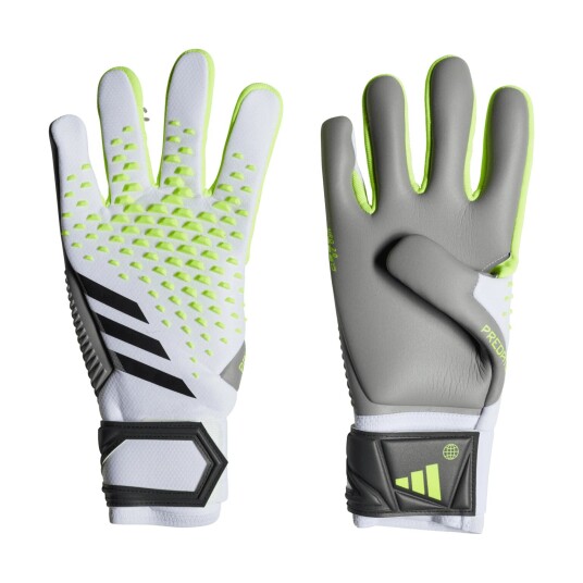 Adidas Predator Glove Competition keeperhansker unisex 8 White/lucid Lemon/bl