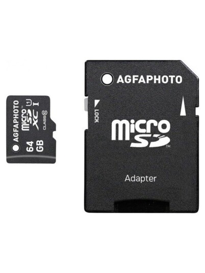 Agfa Photo - flash memory card - 64 GB - microSDXC UHS-I