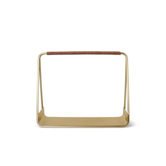 ferm LIVING - Port Wood Basket Brass