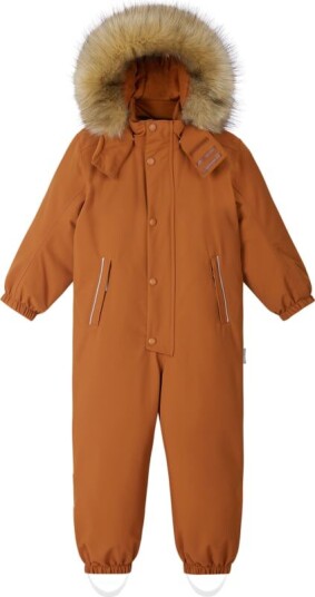 Reima Kids' tec Winter Overall Stavanger 140, Cinnamon Brown