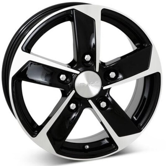 Image Strong Gloss Black Polished 6.5x16 5x118 ET62 B71.1