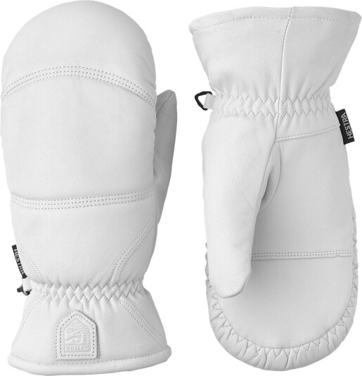 Hestra Leather Box Mitt Offwhite 7