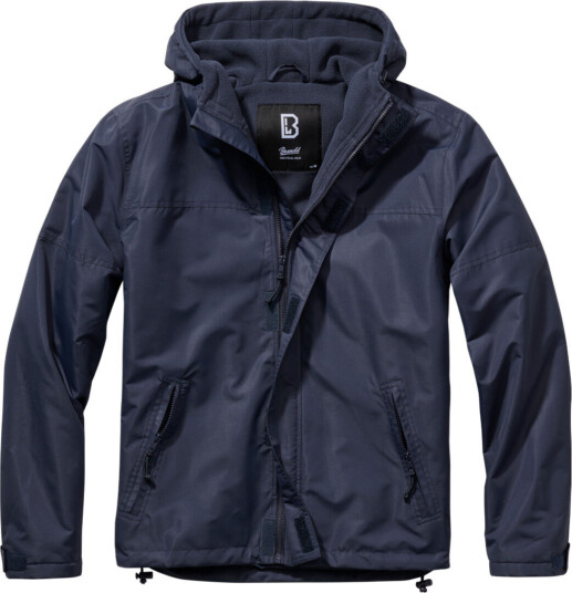 Brandit Windbreaker Frontzip Jakke L Blå