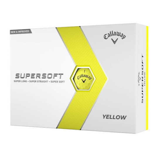 Callaway Supersoft Golfball Gul