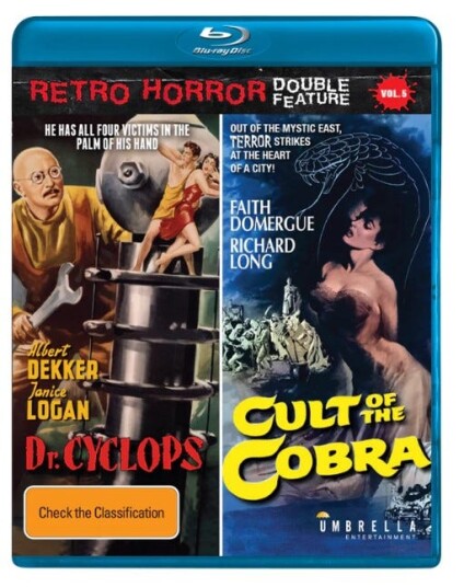 Dr. Cyclops (1940) + Cult Of The Cobra (1955)