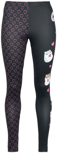 Amufun - Anime Leggings - Coroham Cutie - S til XL - Damer - svart