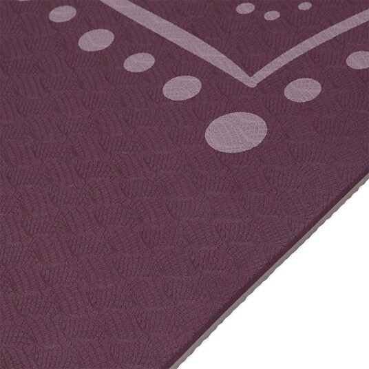 Gaiam TPE Yoga Mat - Printed Blush 6mm Performance