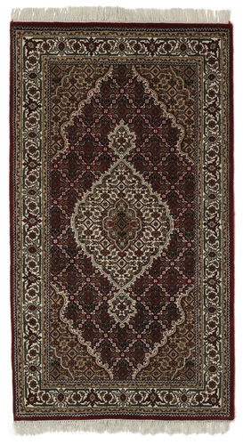 Håndknyttet. Opphav: India Tabriz Royal Teppe Teppe 92X162 Svart/Brun ( India)