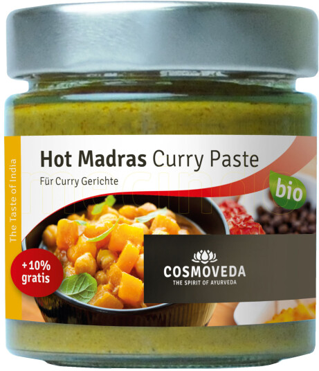 Cosmoveda Hot Madras Curry Paste 160g