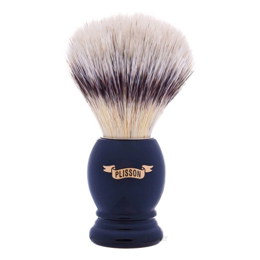 Plisson Shaving Brush, High Mountain White Fibre & Black AcrylSize 12