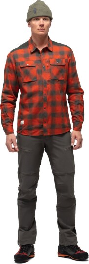 Norrøna Men's Svalbard Flannel Shirt Oransje S Man