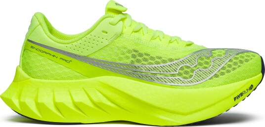 Saucony Women's Endorphin Pro 4 Citron/Silver 38.5, Citron/Silver