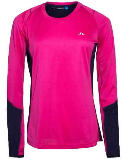 J.Lindeberg Active L/S Tee Elements Jersey W Pink Intense (Storlek L)