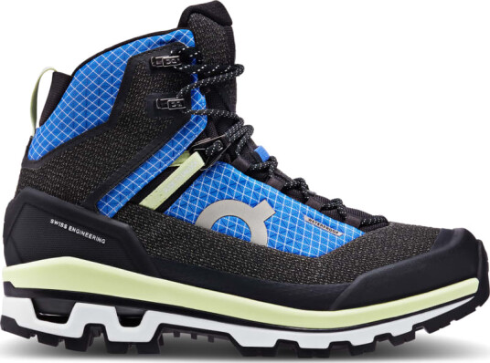 On Women's Cloudalpine Waterproof 38.5, Cobalt/Limelight