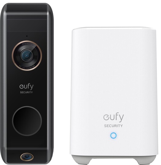 Eufy 2K Dual Cam Video smart ringeklokke + Eufy Security Home Base 2