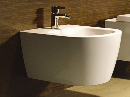 Duravit Me By Starck Vegghengt bidé 370x570 mm, m/skjult feste, Wondergliss