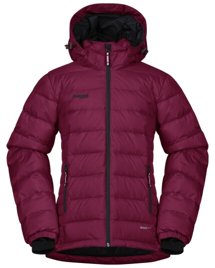 Bergans Down Youth Girl Jacket Beet Red/Solid Charcoal (Storlek 140)