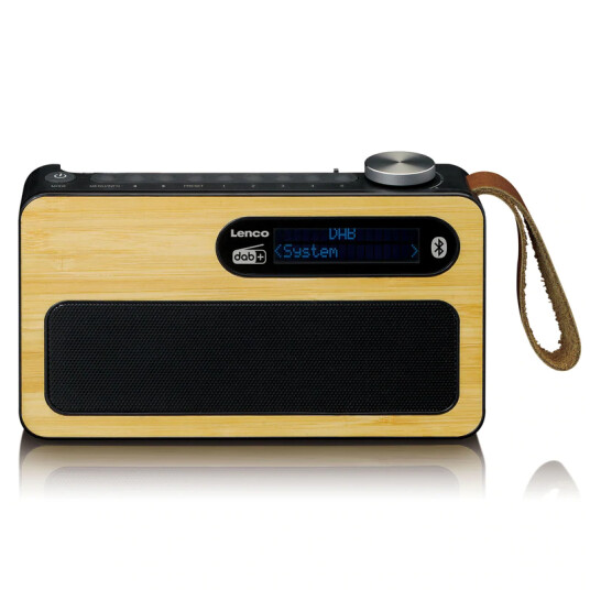 Lenco PDR-040 DAB Radio, Bambus / Sort