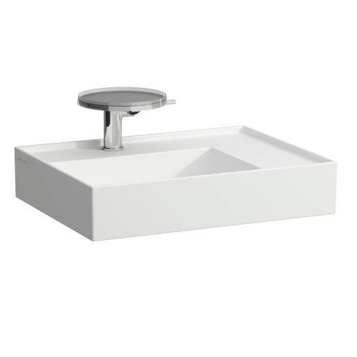 Kartell Laufen servant, 60x46 cm, venstre, matt hvit