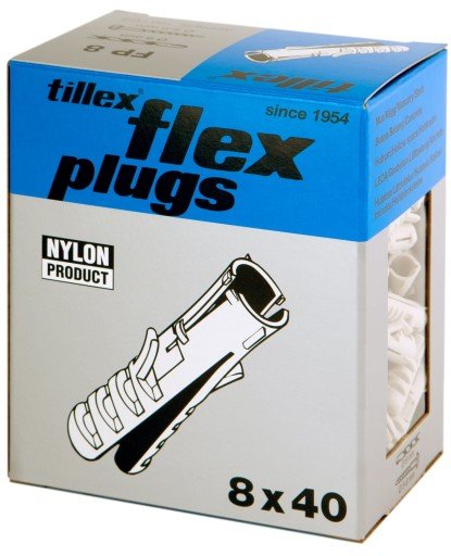 50 stk Tillex Flex skrueplugg, Ø10 mm