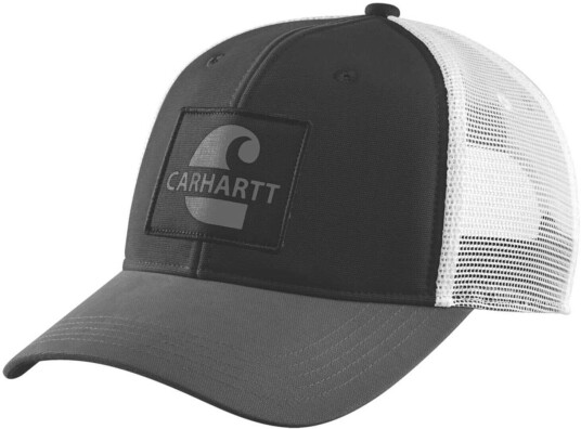 Carhartt Canvas Mesh-Back Core Graphic Cap en størrelse Svart Hvit