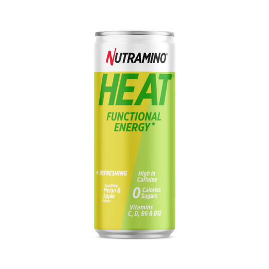 Nutramino HEAT Energy Melon&Apple 330ml, energidrikk, Melon&Apple 330ml Melon&apple