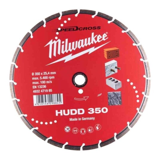 Milwaukee Diamantskive HUDD 350 Ø350mm