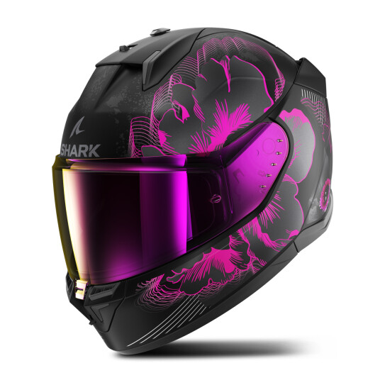 Shark D-Skwal 3 Mayfer Mat Full Face Helmet Black-Violet-Anthracite