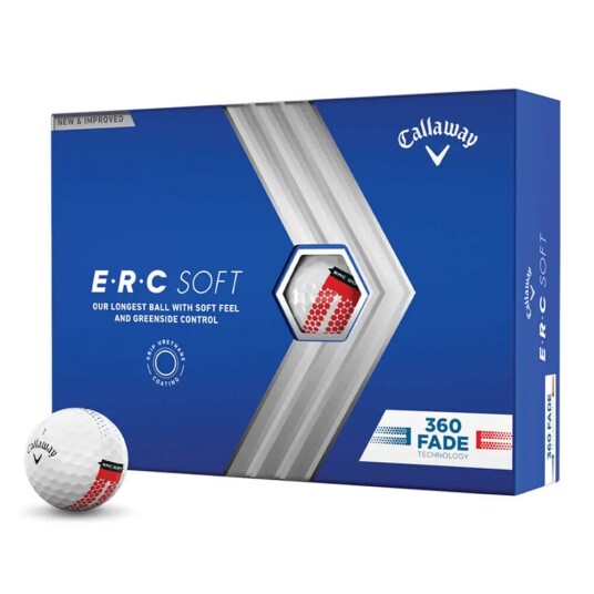 Callaway Erc Soft 360 Fade Golfball Hvit