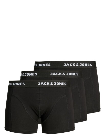 Jack & Jones Jacanthony Trunks 3 Pack BLACK Jack & J S BLACK S M L