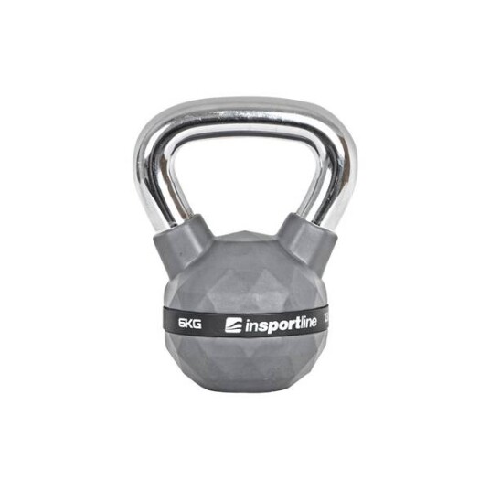 Gummibelagt Kettlebell inSPORTline PU 6 kg