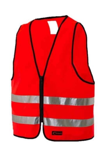 Reflectil 407 Refleksvest Mann, Str. 2XS, Rød