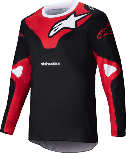 Alpinestars Crosstrøye  Racer Veil Svart-Knallrød