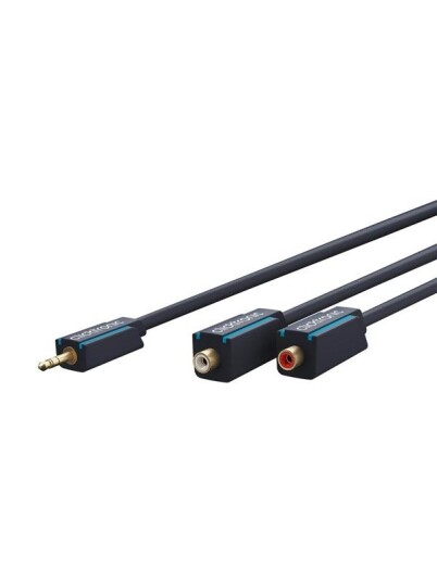 ClickTronic MiniJack M - 2xRCA F - 0.10m