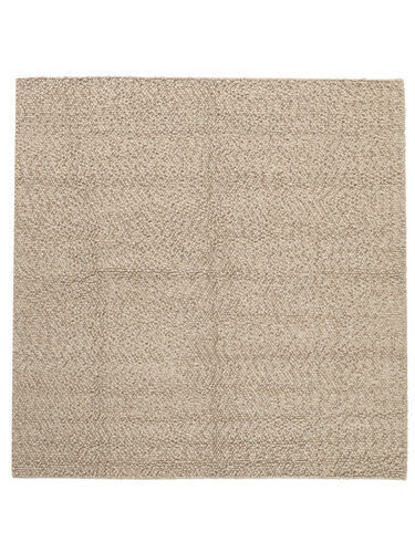 RugVista Bubbles Kvadratisk Teppe Stort Teppe 250X250 Beige Ensfarget Kvadratisk Teppe Ullteppe Teppe