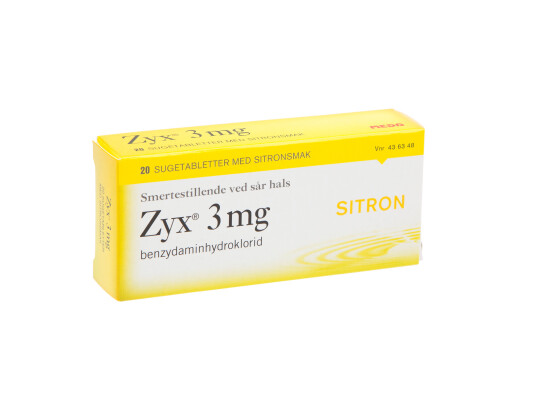 Zyx 3 mg sitron sugetabletter, 20 stk.