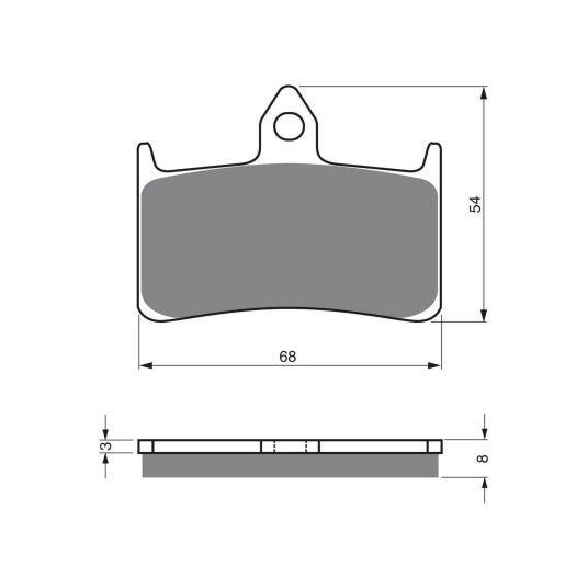 Goldfren Bremseklosser - Honda Klosser front