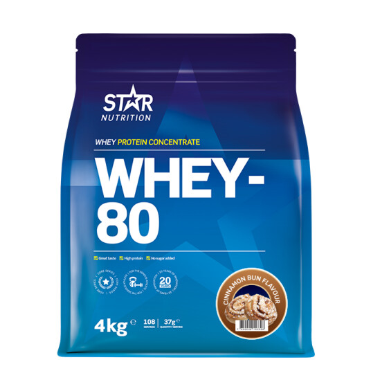 Whey-80 Myseprotein 4 kg