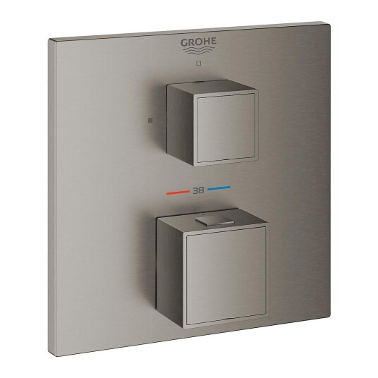 Grohe Grohtherm Cube dusjtermostat Brushed Hard Graphite