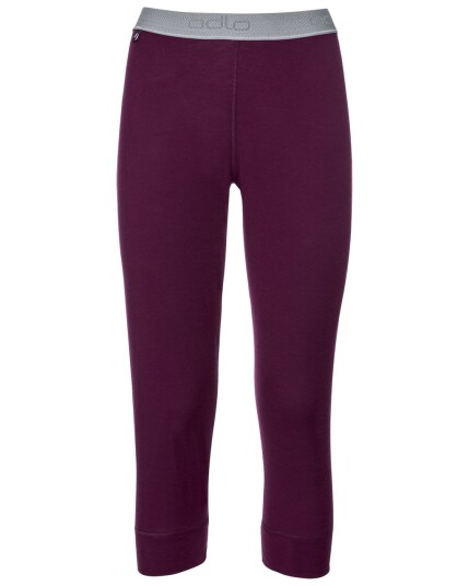 Odlo Natural 100% Merino Warm 3/4 Pant W Pickled Beet (Storlek L)