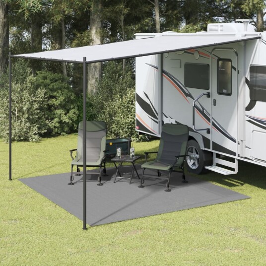 vidaXL Campingmatte antrasitt 3x3 m