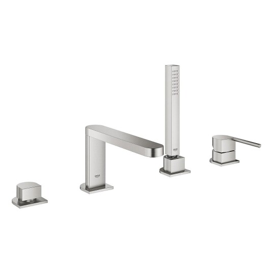 Grohe Plus 4-hulls badekarbatteri Supersteel