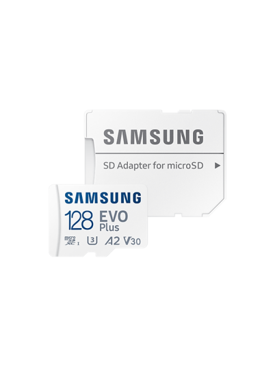 Samsung EVO Plus microSD/SD-card - 130/130MB - 128GB