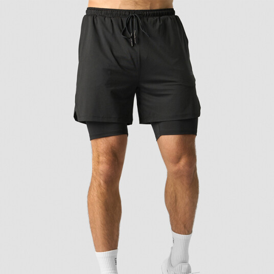 Stride 2-in-1 Shorts, Black Svart Medium