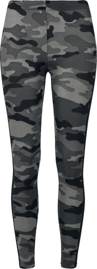 Urban Classics Leggings - Camo Stripe Leggings - XS til 5XL - Damer - Mørk kamo